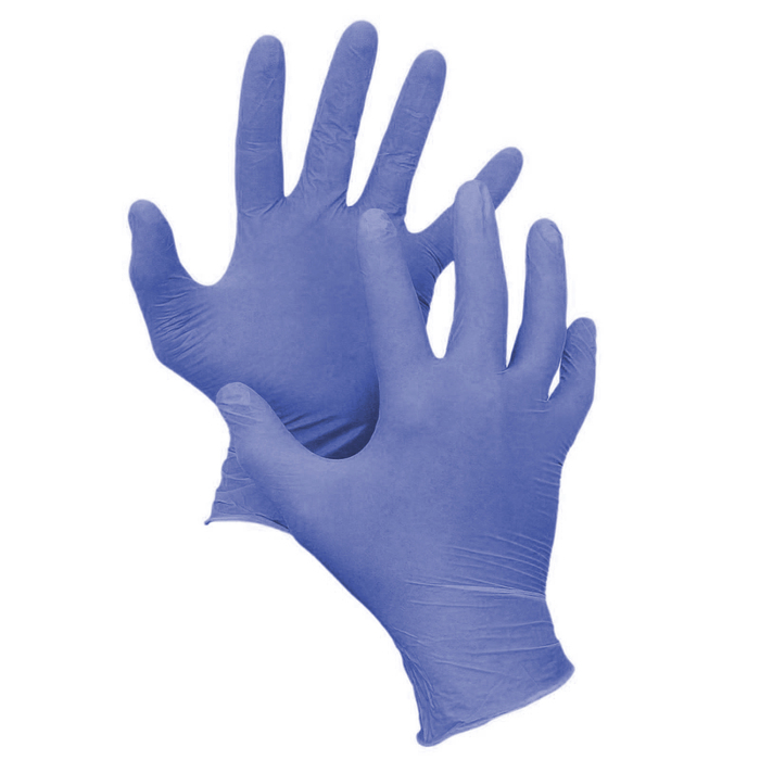 Перчатки нитриловые неопудренные S 100 шт/кор "Интенсив"