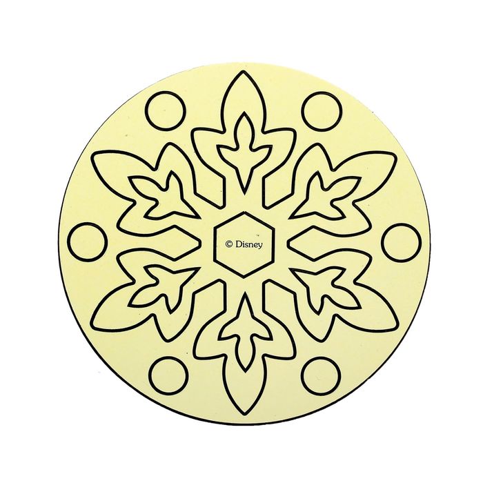 Фреска-открытка "Поздравляю" Холодное сердце + 9 цветов песка по 2 гр.стек, блестки 2 гр