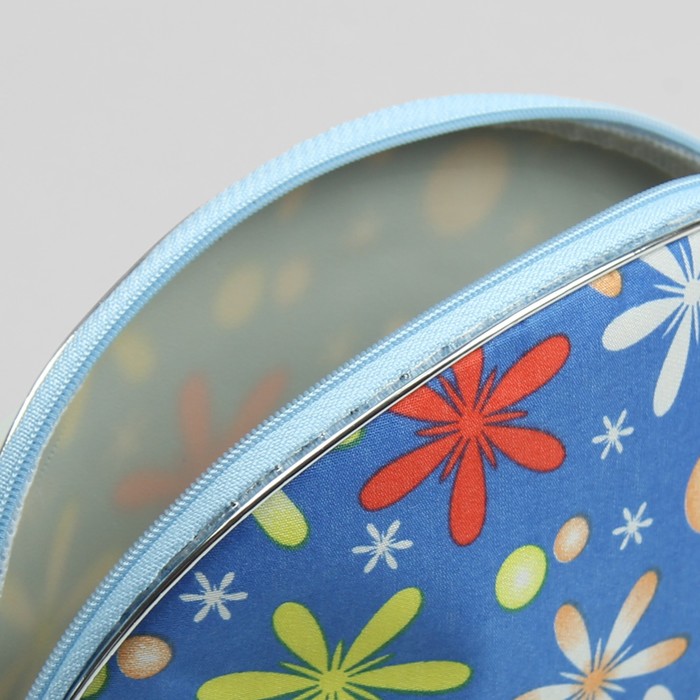 Набор косметичек 5 в 1 «Цветы», цвет синий