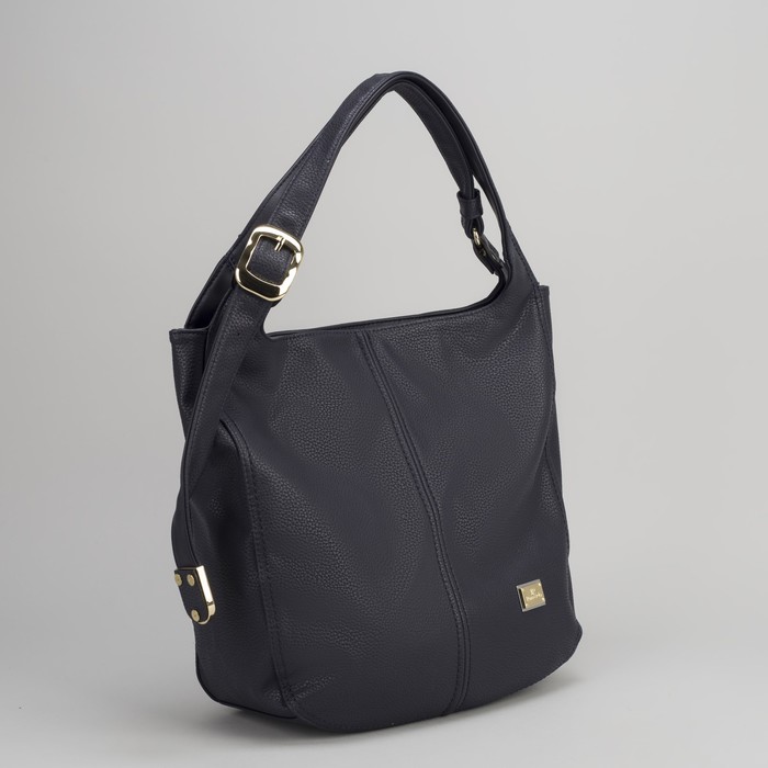 Сумка женская на молнии, 1 отдел с перегородкой, наружный карман, цвет синий