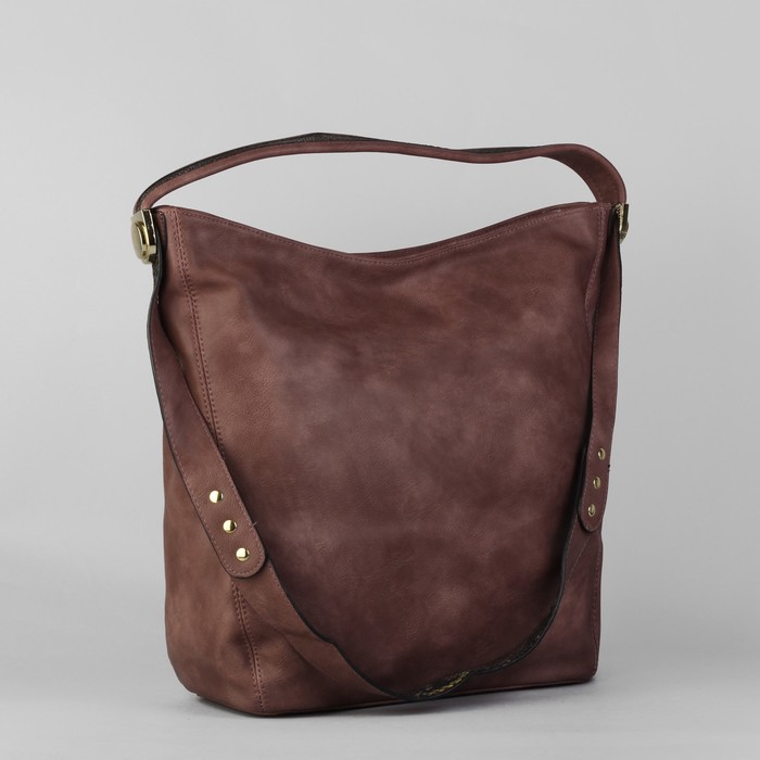 Сумка женская на молнии, 1 отдел с перегородкой, наружный карман, цвет пудра