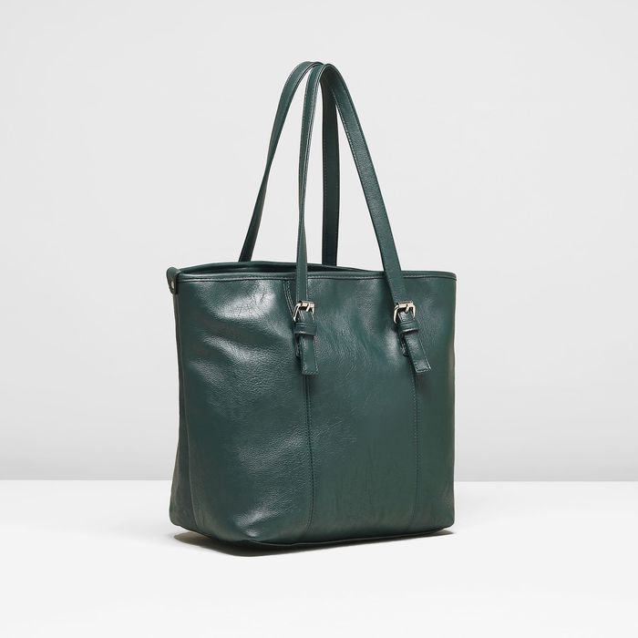 Сумка женская на молнии, 1 отдел с перегородкой, цвет зелёный