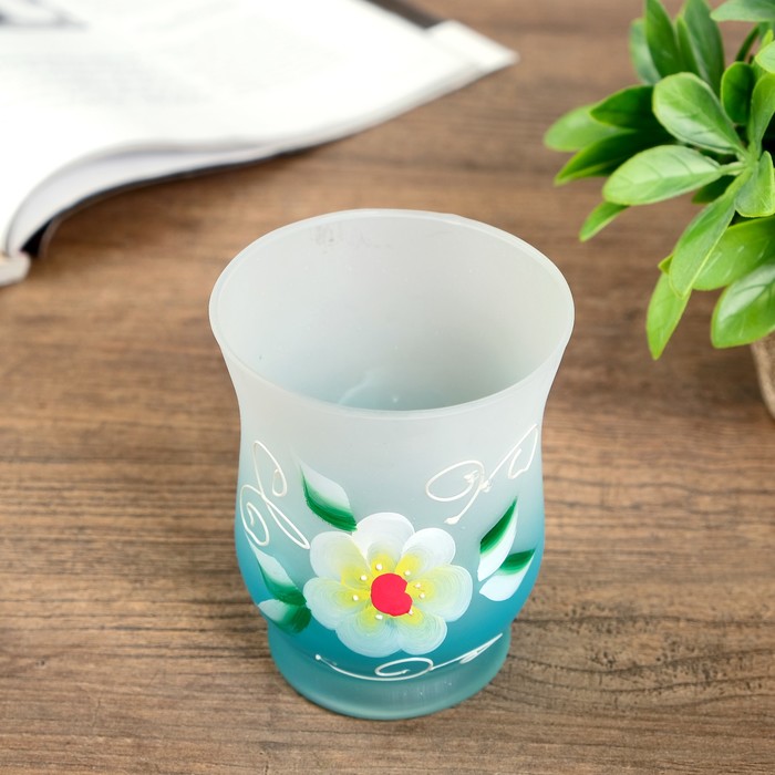 Подсвечник стекло "Нежность" 11х9х9 см