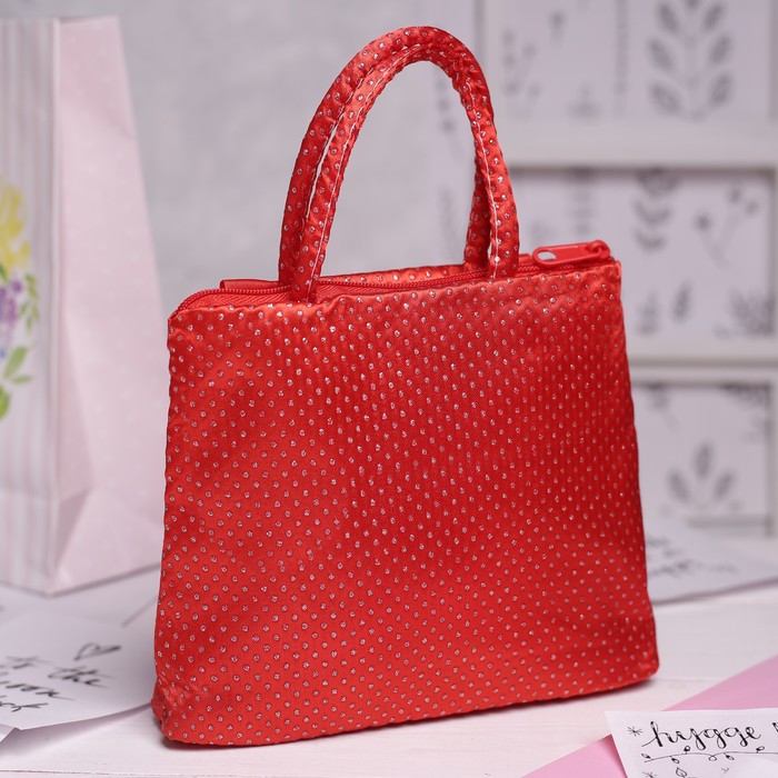 Сумка детская на молнии "Мила", 1 отдел, цвет красный