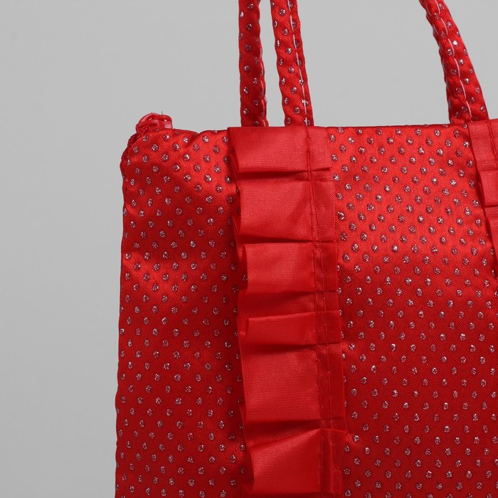 Сумка детская на молнии "Мила", 1 отдел, цвет красный