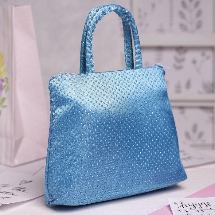 Сумка детская на молнии "Мила", 1 отдел, цвет голубой