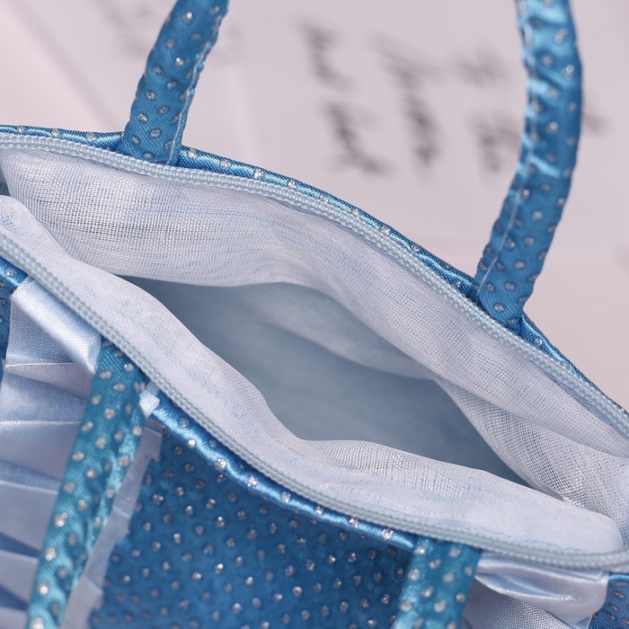 Сумка детская на молнии "Мила", 1 отдел, цвет голубой