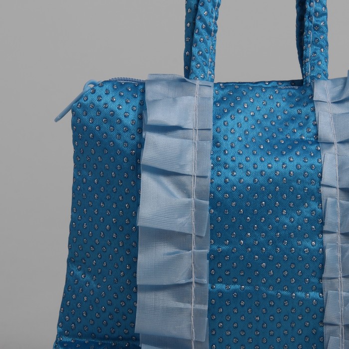 Сумка детская на молнии "Мила", 1 отдел, цвет голубой