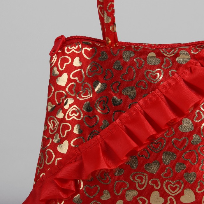 Сумка детская на молнии "Рита", 1 отдел, цвет красный