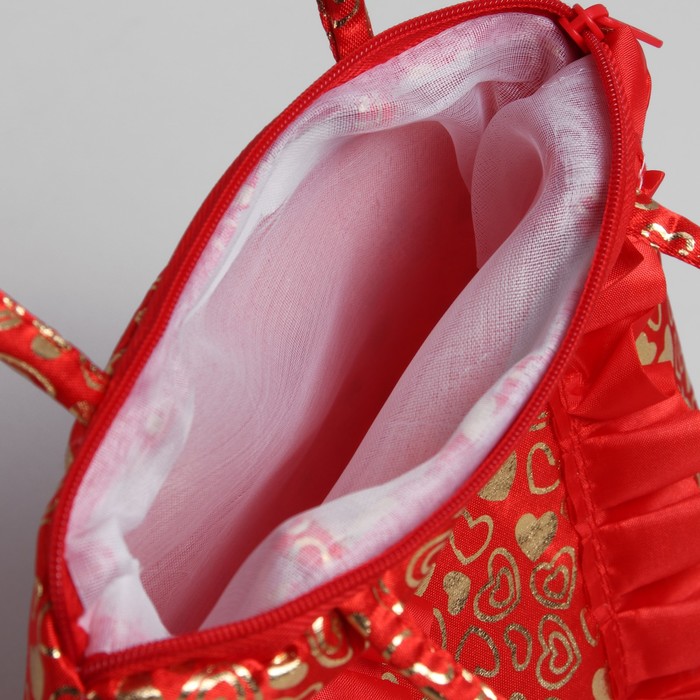 Сумка детская на молнии "Рита", 1 отдел, цвет красный