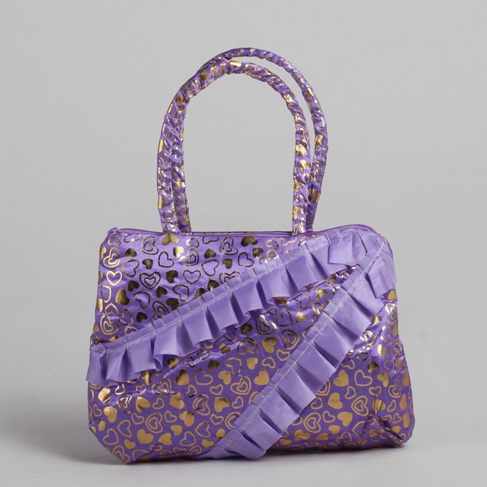 Сумка детская на молнии "Рита", 1 отдел, цвет сиреневый