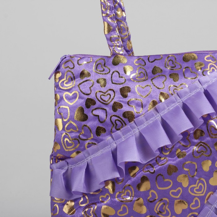 Сумка детская на молнии "Рита", 1 отдел, цвет сиреневый