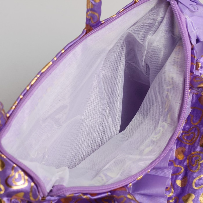 Сумка детская на молнии "Рита", 1 отдел, цвет сиреневый