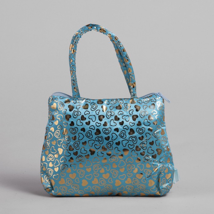 Сумка детская на молнии "Рита", 1 отдел, цвет голубой