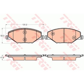

Колодки тормозные TRW GDB2027