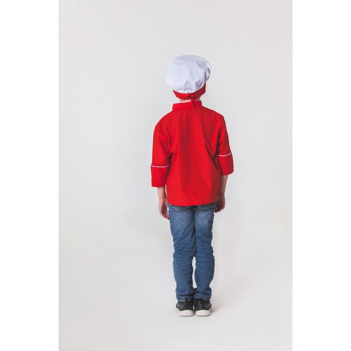 Детский карнавальный костюм "Шеф-повар", колпак, куртка, 4-6 лет, рост 110-122 см