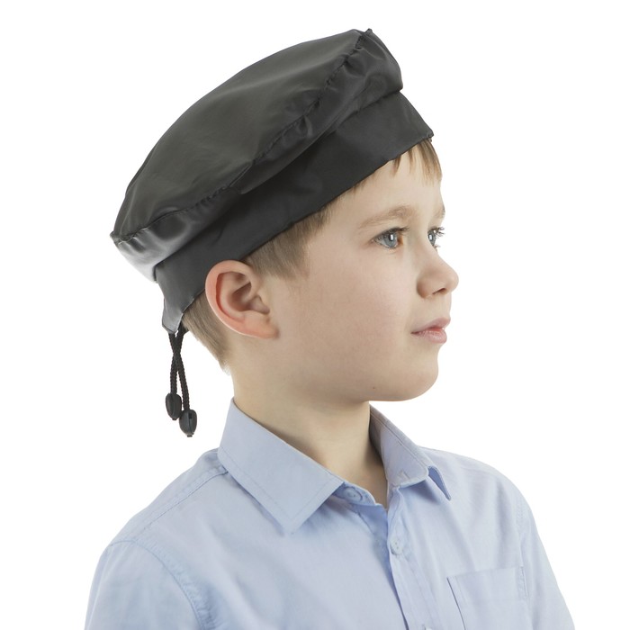 Берет детский, цвет чёрный, р-р 52-54