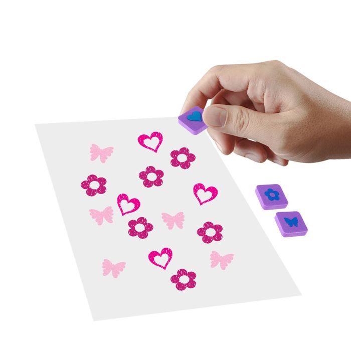 Штампы для творчества "Принцесса", набор: 6 двухстронних основ, 9 рисунков