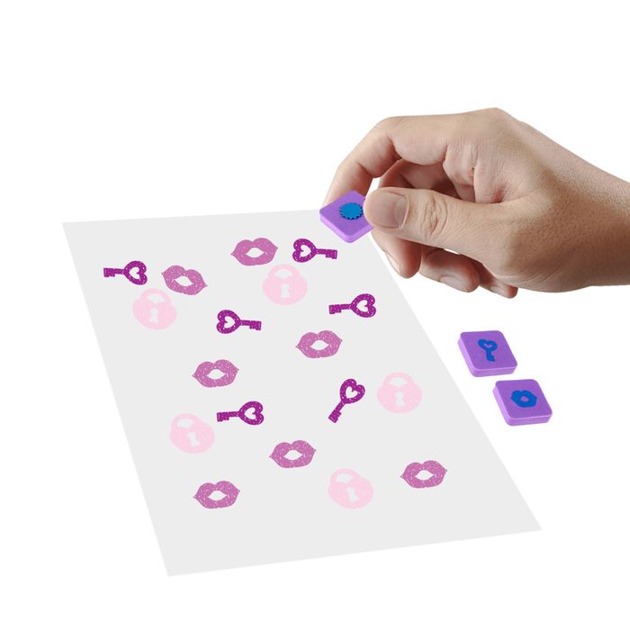 Штампы для творчества "Модница", набор: 6 двухстронних основ, 9 рисунков