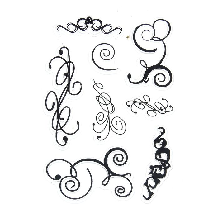 Набор печатей для эмбоссинга №8