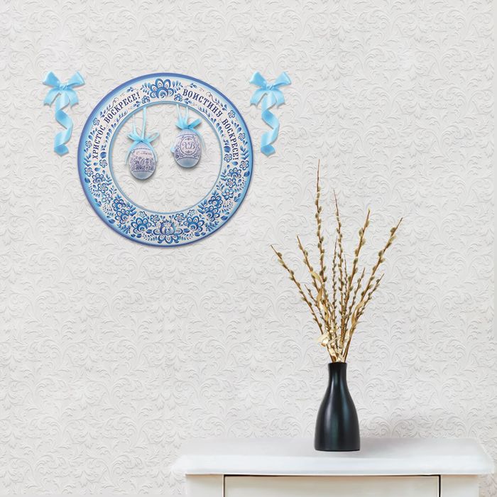 Венок для украшения «Христос Воскресе», 27 х 27 см