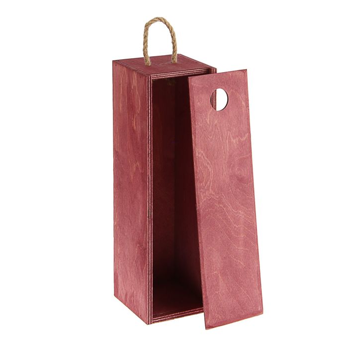 Пенал на 1 бутылку 33 х 11 х 11 см, вишня