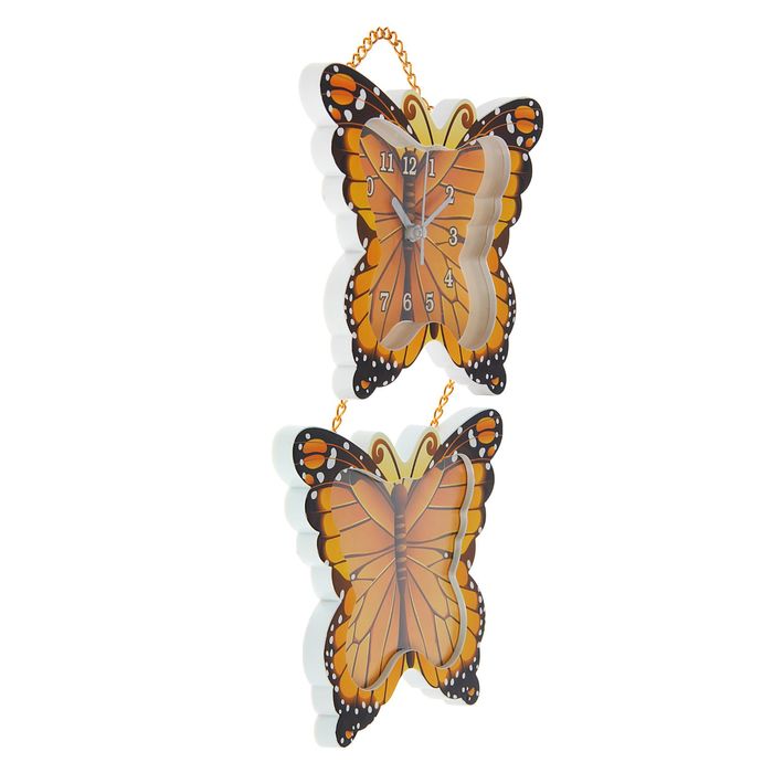 Часы настенные детские "Бабочки" + фоторамка 9,5 × 13 см
