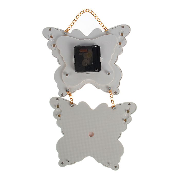 Часы настенные детские "Бабочки" + фоторамка 9,5 × 13 см