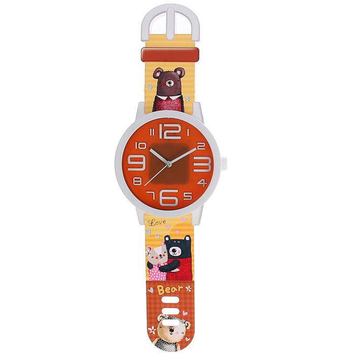 Часы настенные детские "Наручные часики с мишками", 15х51 см