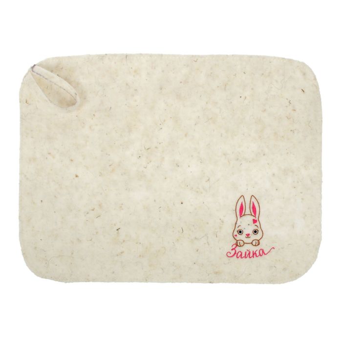 Набор банный детский "Зайка": коврик и шапка