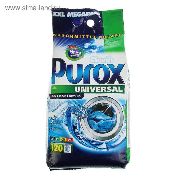 фото Стиральный порошок purox universal, универсальный, 10 кг