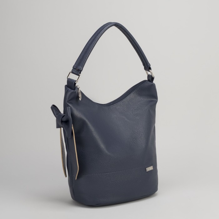 Сумка женская на молнии, 1 отдел, наружный карман, цвет синий