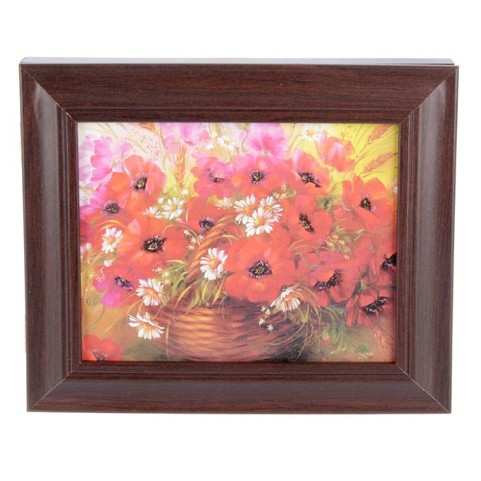 Ключница "Букет цветов", венге