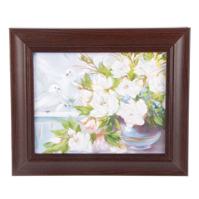 Ключница "Белые голуби", венге