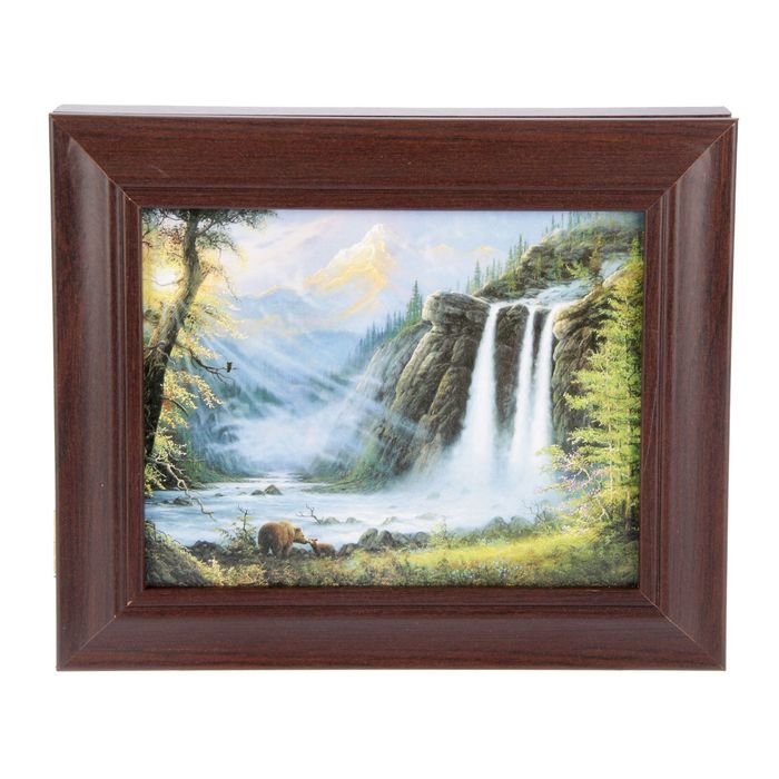 Ключница "Водопад" 25х30 см Венге