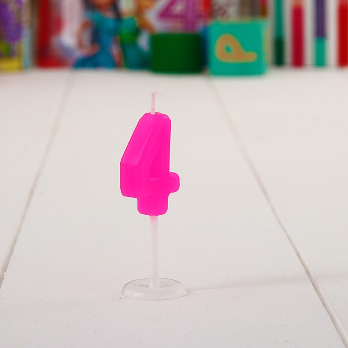 Свеча в торт Дисней "4 года", Принцессы: Рапунцель