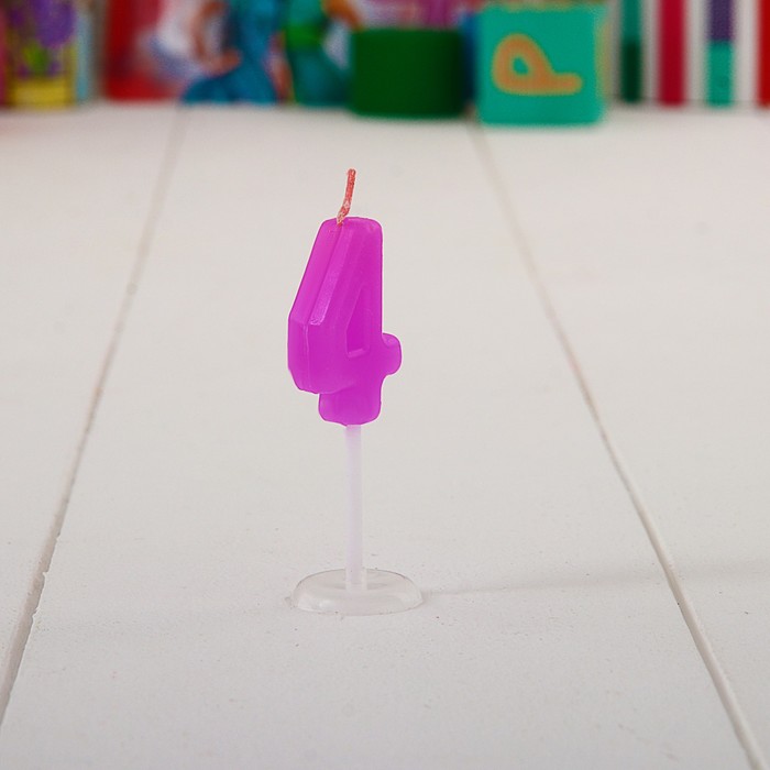 Свеча в торт Дисней "4 года", Феи