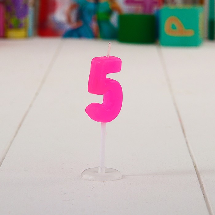 Свеча в торт Дисней "5 лет", Принцессы