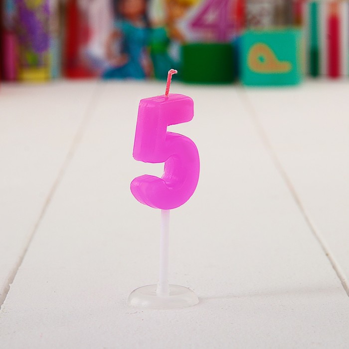 Свеча в торт Дисней "5 лет", Феи