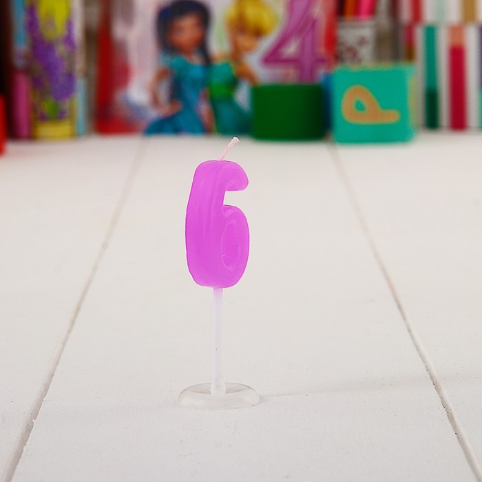 Свеча в торт Дисней "6 лет", Феи