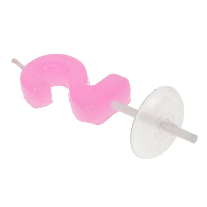 Открытка со свечой для девочек "2 годика"