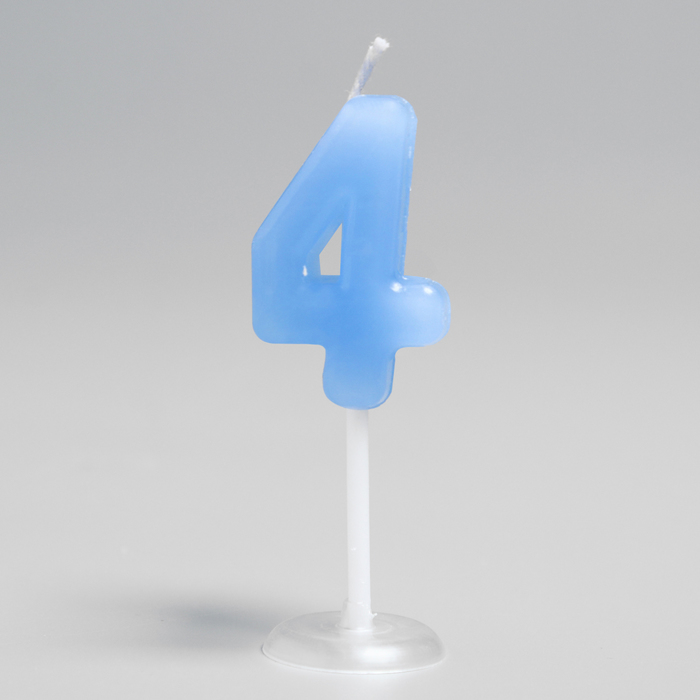 Свеча в торт 4 "С Днем рождения", Человек Паук