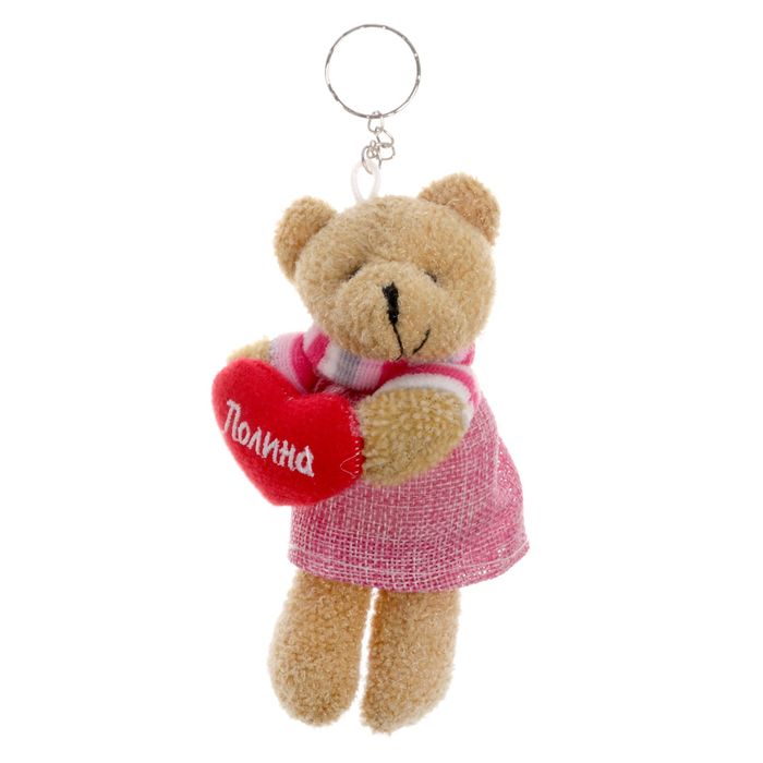 Мягкая игрушка, мишка в платье "Полина"