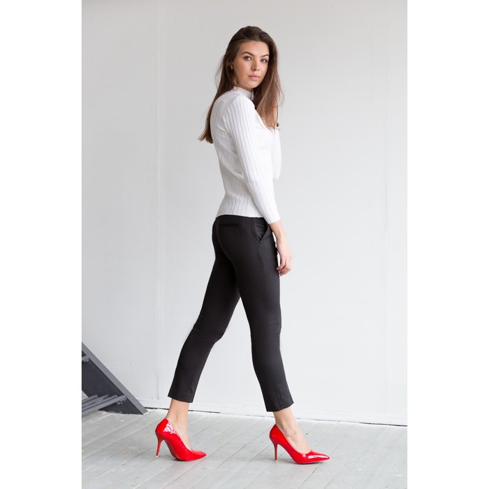 Брюки женские 5738, размер 42, рост 164 см, цвет чёрный