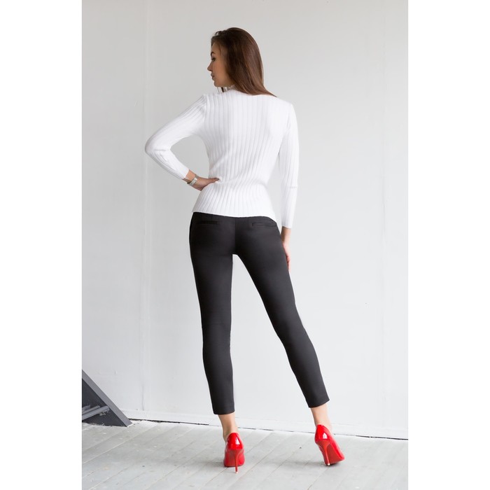 Брюки женские 5738, размер 50, рост 164 см, цвет чёрный