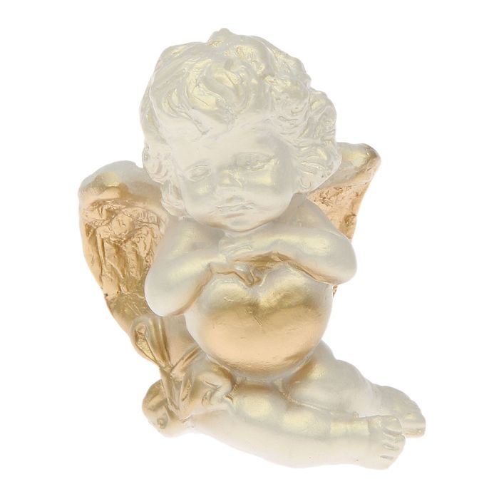 Статуэтка "Валентинка 1" перламутровая, с золотом, 5,5х8х8,5 см