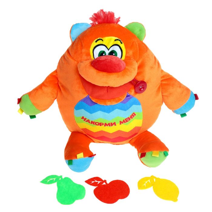 Мягкая игрушка "Мишка развивашка", 38 см