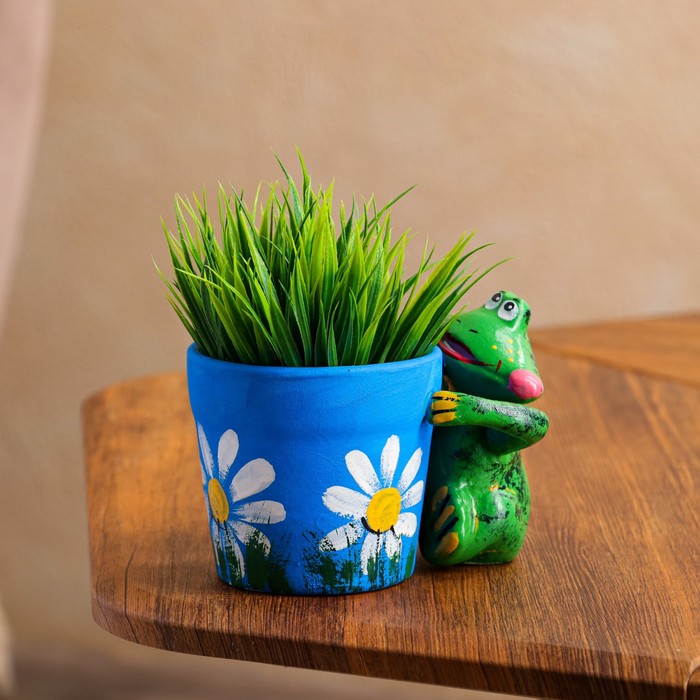 Горшок для цветов "Лягушка" 11 см