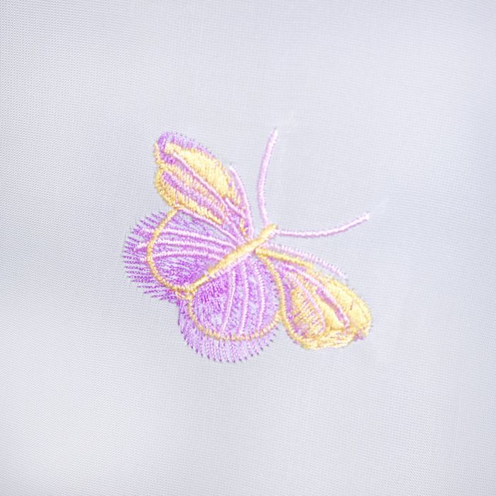 Штора для кухни "Этель" №3: Жёлтые бабочки ширина 280 см, высота 170 см, 100% п/э