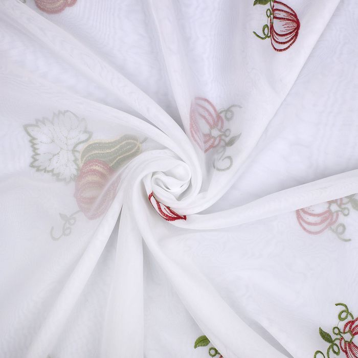 Тюль для кухни "Этель" Тыква 140х200 см, 1 шт. 100% п/э